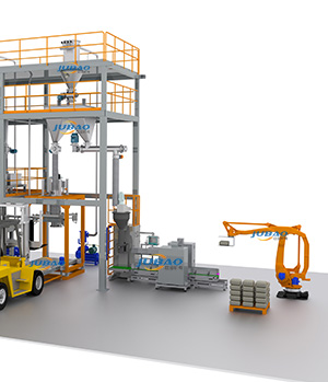 AGV機(jī)械臂全自動(dòng)化粉體產(chǎn)線