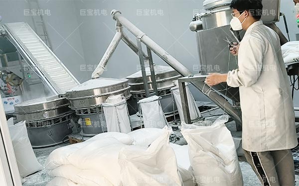 某食品加工企業(yè)白糖車(chē)間投料篩分設(shè)備