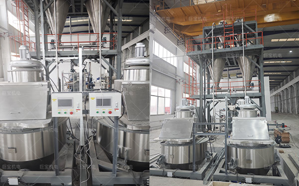 某客戶現(xiàn)場投料定量輸送系統(tǒng)